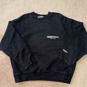 FOG Essentials faded black crewneck